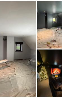 Interior top floor project by professional painters
